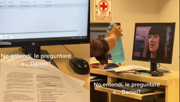 El estudiante prefirió ver su serie favorita antes que atender la clase.