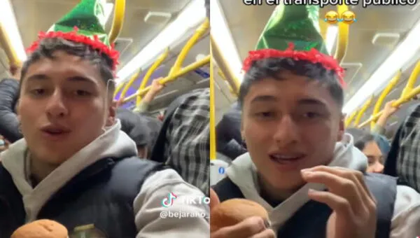 El joven celebró su cumpleaños en una unidad de transporte. wapa.pe