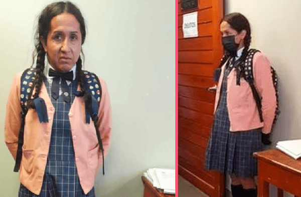 Huancayo: liberan a sujeto disfrazado de escolar que ingresó a colegio de mujeres