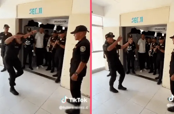 Policía se muestra orgulloso de sus raíces bailando huayno en comisaría