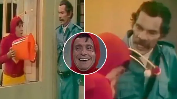 Roberto Gómez Bolaños no se aguantó la risa en plena escena