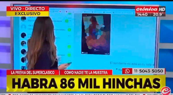 Conductora de tv video intimo cronica hd