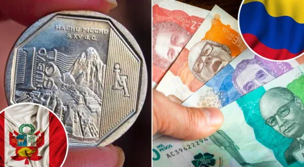 Moneda Peruana y pesos colombianos