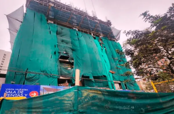 Jesús María: obrero de edificio pierde la vida en construcción tras caerle balde con cemento