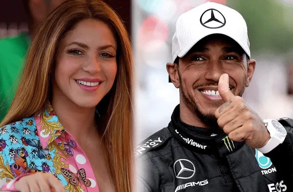 Shakira se luce apoyando a Lewis Hamilton en Grand Prix de España