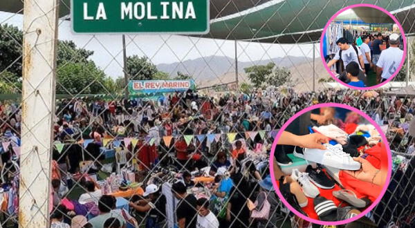 ¿Dónde se ubica el mercado las pulgas en el distrito La Molina?
