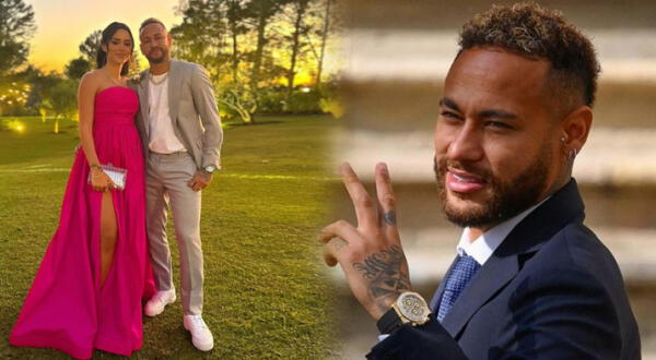 Neymar y su esposa