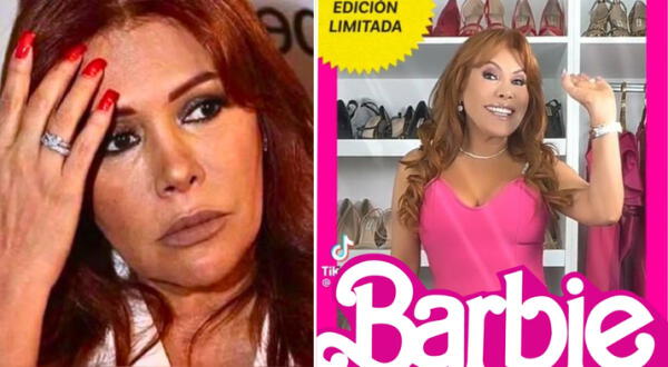 Magaly Medina expone su emoción por la película de Barbie y usurios reaccionan: “La Barbie Paparazzi”