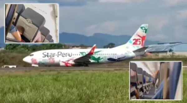 Filtran momentos de horror que vivieron pasajeros del avión de Star Perú en Tarapoto