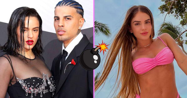 ¿Otro infiel? Rauw Alejandro habría engañado a Rosalía con famosa modelo colombiana