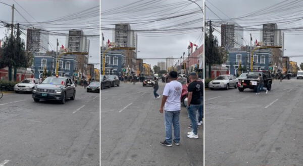 Peruana salva de morir de milagro durante la Parada Militar: estuvo a centímetros de ser arrollada