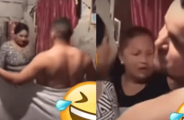 La señora quedó en 'shock' al ver a su yerno desnudo.