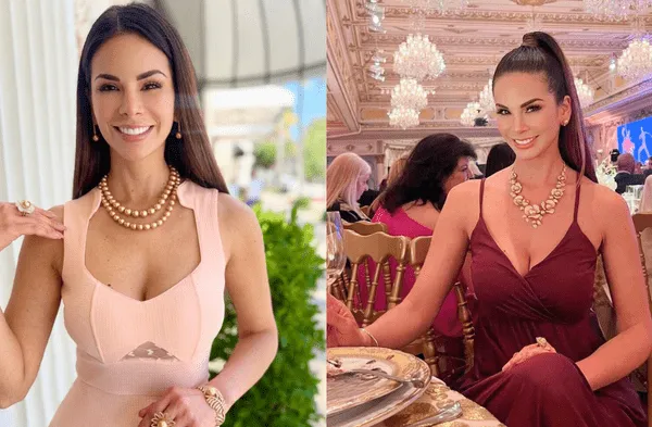 Sully Sáenz recordó su paso por Miss Perú con flamante vestido cut-out de pedrería