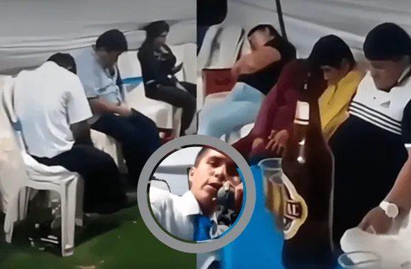 Los invitados no resistieron y se quedaron dormidos.