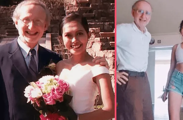 Mujer de 28 años se unió en matrimonio con hombre de 70 que conoció por app