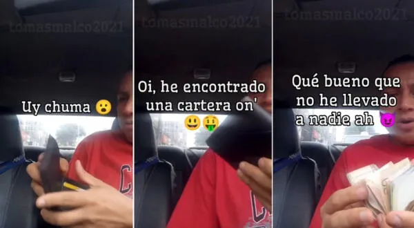 Taxista peruano encuentra billetera en su auto y es criticado por usuarios por no devolverla