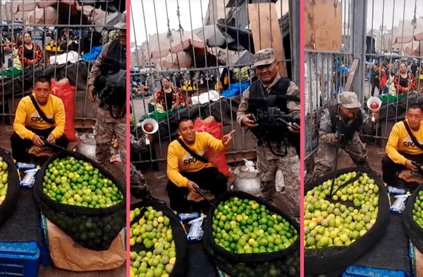 'Militares' resguardan a vendedores de limones en Mercado La Parada: "Es más valioso que un carro"