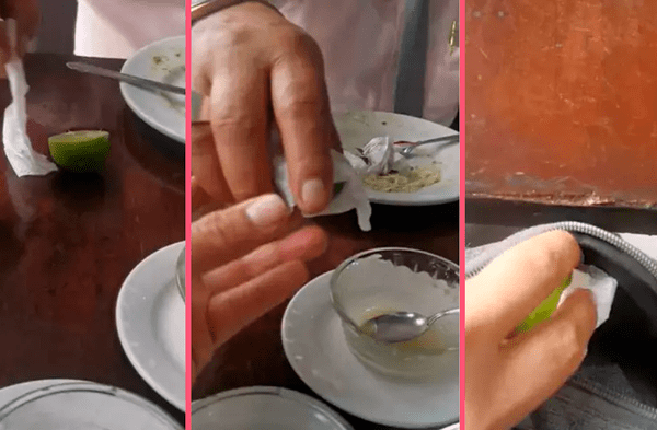 Peruano se lleva medio limón del menú que compró en restaurante y se vuelve viral
