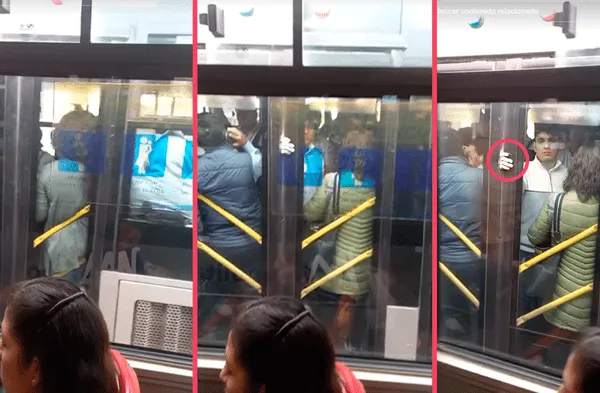 Mano de joven queda atrapada en puerta de Metropolitano y conmociona las redes sociales