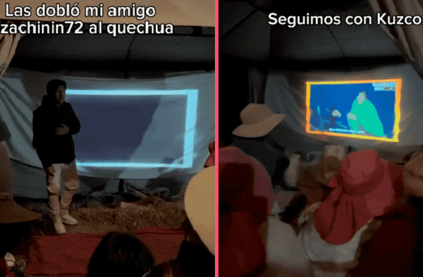 Joven dobla películas en quechua para proyectarlas en comunidad de Cusco