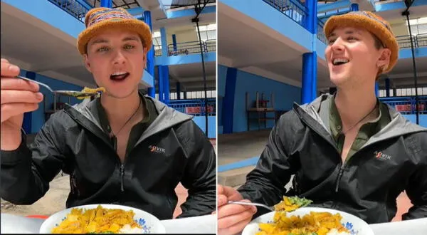 Extranjero prueba por primera vez 'Olluquito con carne' y queda encantado: "Comida sana y rica"