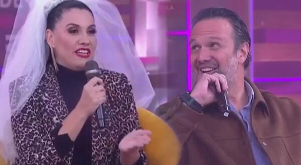 Patricia Portocarrero presenta a su novio Fabrizio Lava en TV por primera vez
