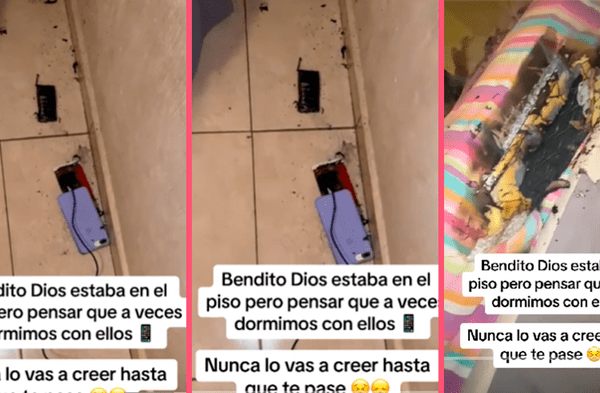 Joven dejó su celular cargando toda la noche y explotó: "Nunca crees hasta que te pasa"