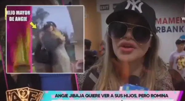 Angie Jibaja tiene emotivo encuentro con su hijo mayor en Chile