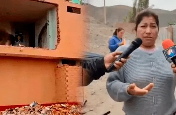 Mujer demolió su casa de 3 pisos que construyó en terreno de su exsuegro: "Ahí está su terreno"