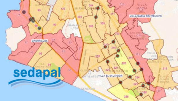 Corte de agua HOY en Lima: CONSULTA mapa de Sedapal y conoce los distritos afectados