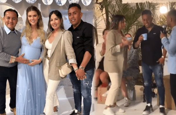 Giselo trolleó a Christian Cueva en baby shower de Brunella