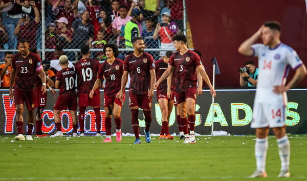 Venezuela venció por 3-0 a Chile en la fecha 4 de las Eliminatorias 2026