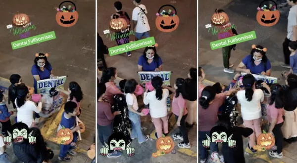 Dentista aprovecha fiesta de Halloween para ofrecer promociones: "Hartas caries"