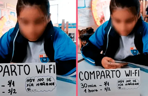 Escolar peruana emprende en su  aula alquilando wi-fi a sus compañeros
