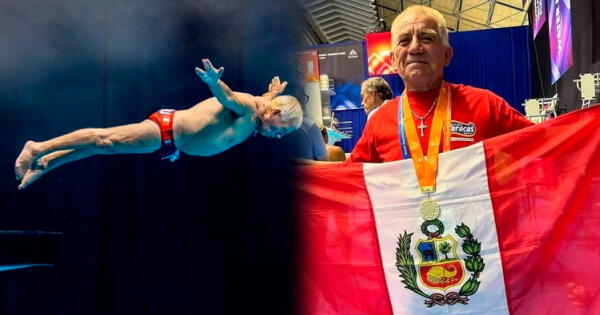 Jorge Zegarra es el flamante campeón mundial de clavados máster