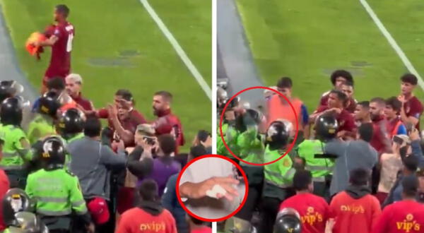 Policías peruanos agreden y fisuran dedos a jugador de Venezuela al final del partido con Perú