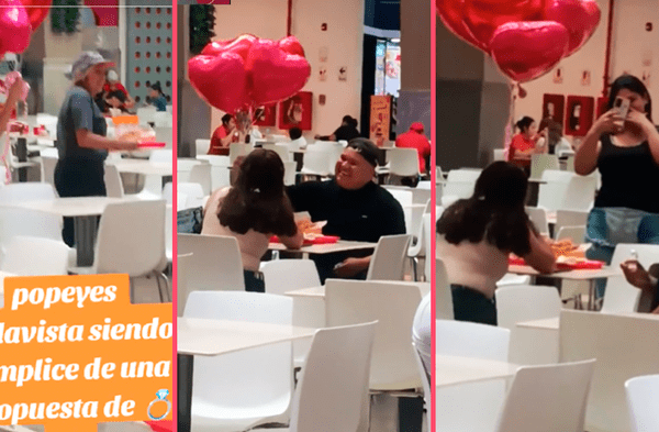 Peruano le pide la mano a su novia en patio de comida de Bellavista y redes lo DESTRUYEN