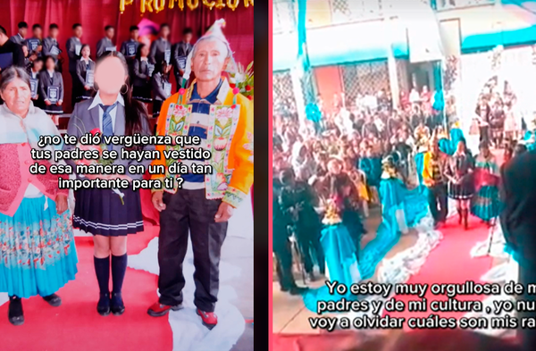 Humillan a adolescente por vestimenta andina de sus padres en su graduación y ella les da tremenda lección
