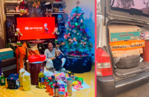La impresionante canasta navideña de Caja Huancayo deja en shock a usuarios