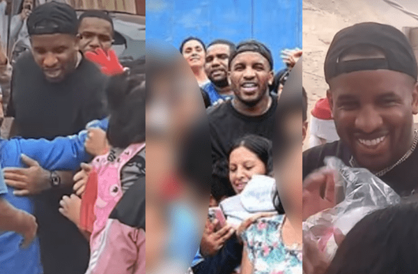 Jefferson Farfán reparte alegría a niños de asentamiento humano