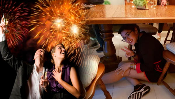 El ritual de ponerse debajo de la mesa es uno de los más populares de Año Nuevo
