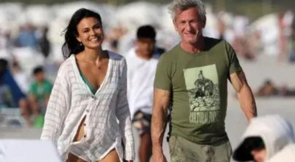 La marcada diferencia entre Sean Penn y su pareja peruana, Nathalie Kelley.