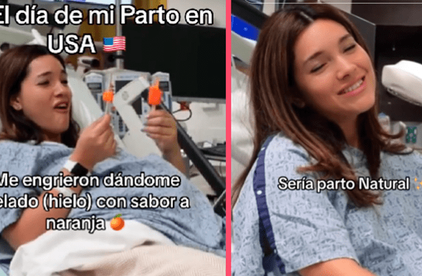 Migrante revela las enormes diferencias de dar a luz en USA: "Me engrieron con helado de naranja"