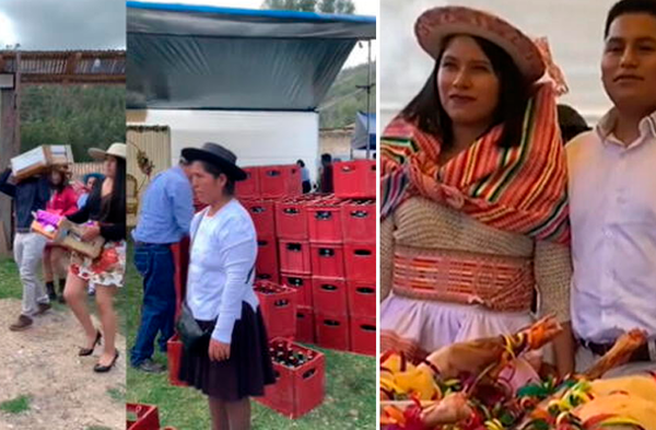 Novio DEJA EN SHOCK al llegar con CAMIÓN DE REGALOS para pedir la mano de su pareja en Huancayo