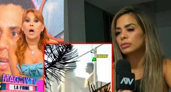 Vanessa López llora tras ampay de su novio con otra mujer desnuda en terraza