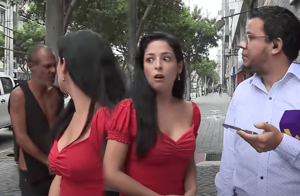 Andrea Luna es acosada por sujeto en Miraflores
