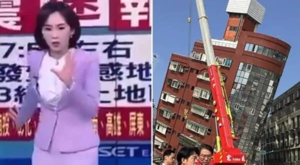 Terrremoto en Taiwán: presentadora de televisión mantuvo su calma y no dejó su puesto