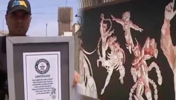Fan de 'Caballeros del zodiaco' pinta mural en honor a anime y es multado