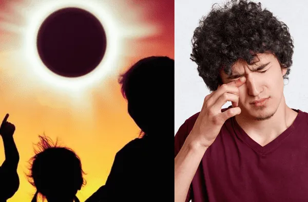 Conoce por qué te duelen los ojos después de ver el eclipse solar