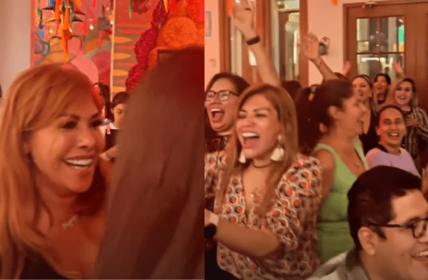 Magaly Medina llega a BAR con amigas y alborota a sus fans en Miraflores: "Ni  más SALIR con ella"